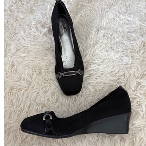 Coach Black‎ Wedge Heels Pumps Shoes size 8
